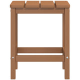 NNEVL Garden Adirondack Table Brown 38x38x46 cm HDPE