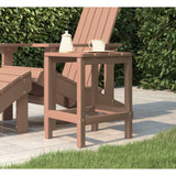 NNEVL Garden Adirondack Table Brown 38x38x46 cm HDPE