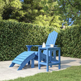 NNEVL Garden Adirondack Table Aqua Blue 38x38x46 cm HDPE