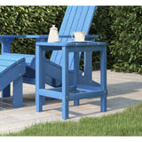 NNEVL Garden Adirondack Table Aqua Blue 38x38x46 cm HDPE