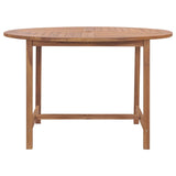 NNEVL Garden Dining Table Ø110x75 cm Solid Wood Teak