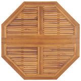 NNEVL Folding Garden Dining Table 110x110x75 cm Solid Wood Teak