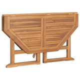 NNEVL Folding Garden Dining Table 110x110x75 cm Solid Wood Teak