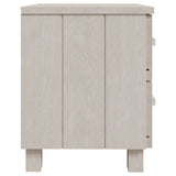 NNEVL Bedside Cabinets 2 pcs White 40x35x44.5 cm Solid Wood Pine