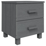 NNEVL Bedside Cabinets 2 pcs Dark Grey 40x35x44.5 cm Solid Wood Pine