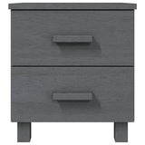 NNEVL Bedside Cabinets 2 pcs Dark Grey 40x35x44.5 cm Solid Wood Pine