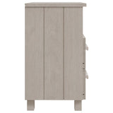 NNEVL Bedside Cabinet White 40x35x62 cm Solid Wood Pine
