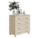 NNEVL Sideboard Honey Brown 79x40x80 cm Solid Wood Pine