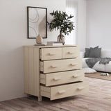 NNEVL Sideboard Honey Brown 79x40x80 cm Solid Wood Pine