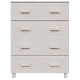 NNEVL Sideboard "HAMAR" White 79x40x103.5 cm Solid Wood Pine
