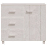 NNEVL Sideboard White 90x40x80 cm Solid Wood Pine