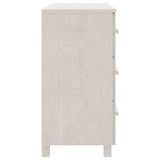 NNEVL Sideboard White 90x40x80 cm Solid Wood Pine