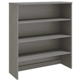 NNEVL Top for Highboard Light Grey 90x30x100 cm Solid Wood Pine
