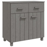 NNEVL Sideboard Light Grey 79x40x80 cm Solid Wood Pine