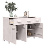 NNEVL Sideboard White 113x40x80 cm Solid Wood Pine