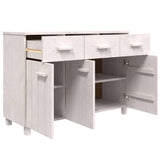 NNEVL Sideboard White 113x40x80 cm Solid Wood Pine