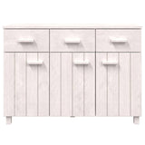 NNEVL Sideboard White 113x40x80 cm Solid Wood Pine
