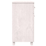 NNEVL Sideboard White 113x40x80 cm Solid Wood Pine