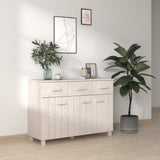 NNEVL Sideboard White 113x40x80 cm Solid Wood Pine