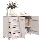 NNEVL Sideboard White 113x40x80 cm Solid Wood Pine
