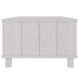 NNEVL Coffee Table White 100x55x35 cm Solid Wood Pine