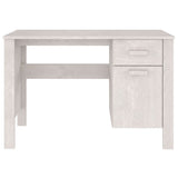 NNEVL Desk White 113x50x75 cm Solid Wood Pine