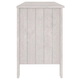 NNEVL Desk White 113x50x75 cm Solid Wood Pine