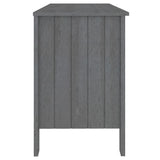 NNEVL Desk Dark Grey 113x50x75 cm Solid Wood Pine