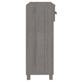 NNEVL Console Table Light Grey 90x35x90 cm Solid Wood Pine