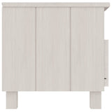 NNEVL TV Cabinet "HAMAR" White 106x40x40 cm Solid Wood Pine