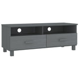 NNEVL TV Cabinet Dark Grey 106x40x40 cm Solid Wood Pine