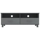 NNEVL TV Cabinet Dark Grey 106x40x40 cm Solid Wood Pine