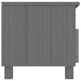 NNEVL TV Cabinet Dark Grey 106x40x40 cm Solid Wood Pine