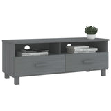 NNEVL TV Cabinet Dark Grey 106x40x40 cm Solid Wood Pine