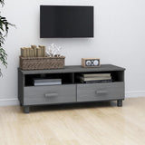 NNEVL TV Cabinet Dark Grey 106x40x40 cm Solid Wood Pine