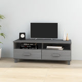NNEVL TV Cabinet Dark Grey 106x40x40 cm Solid Wood Pine
