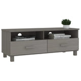 NNEVL TV Cabinet Light Grey 106x40x40 cm Solid Wood Pine