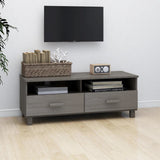 NNEVL TV Cabinet Light Grey 106x40x40 cm Solid Wood Pine