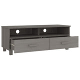 NNEVL TV Cabinet Light Grey 106x40x40 cm Solid Wood Pine