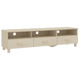 NNEVL TV Cabinet Honey Brown 158x40x40 cm Solid Wood Pine