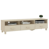 NNEVL TV Cabinet Honey Brown 158x40x40 cm Solid Wood Pine