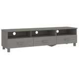 NNEVL TV Cabinet Light Grey 158x40x40 cm Solid Wood Pine