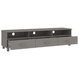 NNEVL TV Cabinet Light Grey 158x40x40 cm Solid Wood Pine