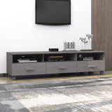 NNEVL TV Cabinet Light Grey 158x40x40 cm Solid Wood Pine