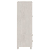 NNEVL Wardrobe White 99x45x137 cm Solid Wood Pine