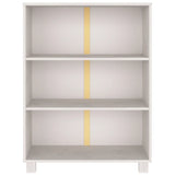 NNEVL Book Cabinet White 85x35x112 cm Solid Wood Pine