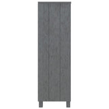 NNEVL Book Cabinet Dark Grey 85x35x112 cm Solid Wood Pine