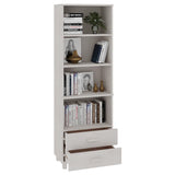 NNEVL Highboard White 60x35x180 cm Solid Wood Pine