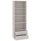 NNEVL Highboard White 60x35x180 cm Solid Wood Pine