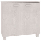 NNEVL Sideboard White 85x35x80 cm Solid Wood Pine